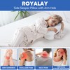 ROYALAY Side Sleeper Pillow with Arm Hole, Adjustable Shoulder Pillow