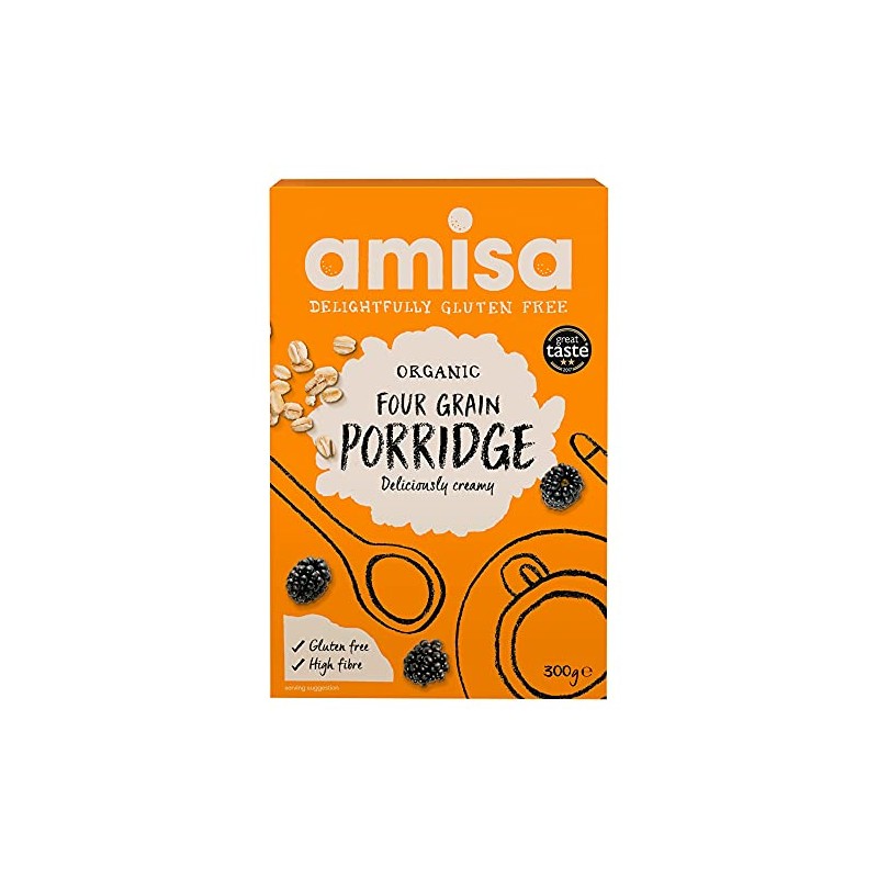 Amisa Deliciously Creamy 4-Grain Porridge, 300g