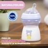 Chicco biberón Natural Feeling 250 ml azul para bebés, 1