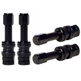 Circuit Performance VS48 Black Bolt-In Valve Stems 48mm (Set of 4)
