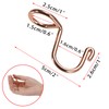 Sumnacon Hanger Hooks 30 Pcs Clothes Hanger Hooks Gold Metal