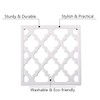 Square Cast Iron Trivet White Metal Trivets for Kitchen Dining