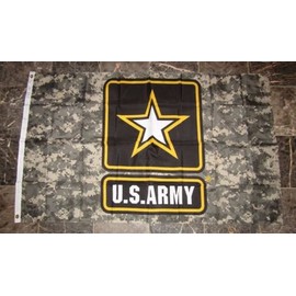 us energy Moon Knives 3x5 U.S. Army Star ACU Digital Camo Nylon Poly Flag 3x5 Banner Grommets - Party Decorations Supplies for Parades - Prime Outside, Garden, Men Cave Decor Flag