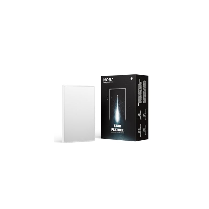 MOES Zigbee - Interruptor inteligente táctil ZigBee Star Feather 2026,