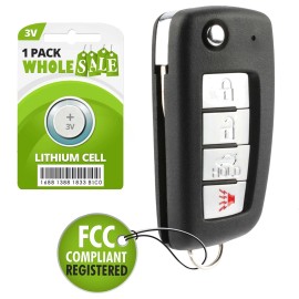 Wholesale-24-7 Replacement For 2003 2004 2005 2006 Infiniti G35 G 35 Flip Key Remote