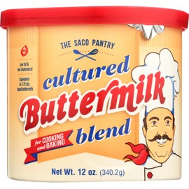 Saco Powdered Buttermilk, 12 Ounce Can (Pack of 12)