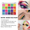 KARLOR Face Paint Palette, 20 Colourful Make-Up Colours, Neon Make-Up,