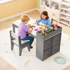 KOTEK Kids Art Table and Chair Set, Kids Craft Table