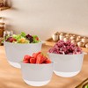 JCXivan 3 Small Plastic Mixing Bowls with Lids,Pour Spout,Non Slip