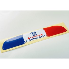 Tricolor Fuel Lid Cover Caution Sticker for Luno Kangoo