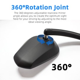 Black Sportster Mirrors for Harley Road King Street Electra Glide Dyna Softail Road Glide Motorcycle Rearview 1982-2019 2020 2021 2022