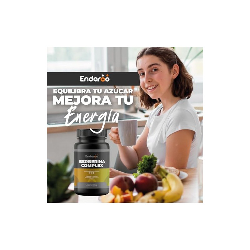 Berberina Complex | Berberina, Curcuma y Piperina | Suplemento Alimenticio