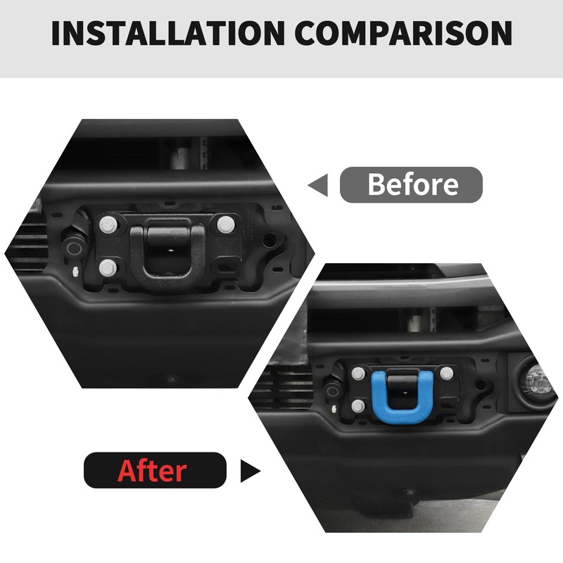 RT-TCZ Tow Hook Covers for Ford Bronco 2021-2025 (Style B,