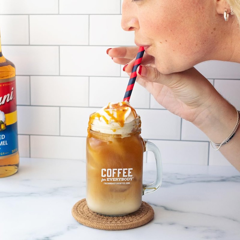 Fresh Roasted Coffee, Salted Caramel Mocha Flavored Coffee, 12 oz,