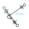 PATIKIL 3 Way Swivel 66lbs, 10 Pack Cross Line T