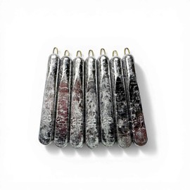 The Hatter, Medium Pack, Slim Sinker, Fishing, Lead, Made in Japan, (No. 25, Pack of 7)
