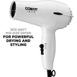 Conair Hair Dryer, 1875W Mid-Size Blow Dryer