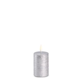 RAZ Imports 2024 Holiday Candles 2" X 3" Uyuni Rustic Silver Votive Candle