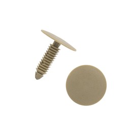 VekAuto 30 Pcs Rivet Clips, 30 x 25mm Bumper Retainer Fastener Clips Universal for Car Plastic Beige