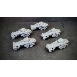 HO Scale German sdkfz 231 6 Rad  Recon Company X5