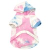 The Worthy Dog Tie Dye Pattern Hoodie Soft and Breathable
