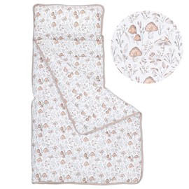 Morxy Toddler Nap Mat with Pillow & Blanket Large Portable Roll Up Nap Mats with Name Tag- Thick Kids Sleep Mat for Daycare, Preschool Travel and Camping for Age 3 and up