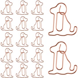 25Pcs Dog Shaped Paper Clips Cute Animal Bookmarks Animal Shaped Cute Paperclip for Office School Supplies Bookmark Office School Party Notebook, Bookmarks, Office Supplies
