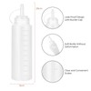 Woobroo 6 Pack Large Plastic Squeeze Bottles, 32oz / 1
