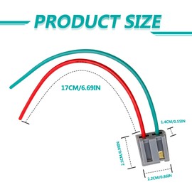 170072 HEI Distributor Pigtail Wire Harness 12v Power and Tach Connector Plug Compatible with RV Chevy GM