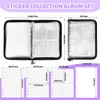 VOKOY 41 Pcs Sticker Collecting Album Set, A5 Reusable Sticker