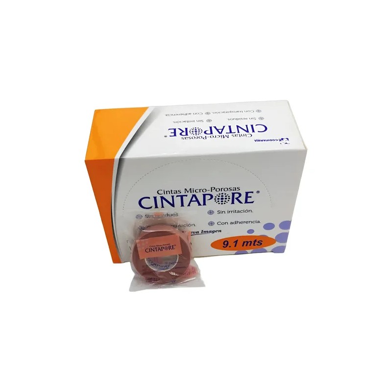 Cinta Microporosa 1.25 Cm X 9.1 Mts Color Piel