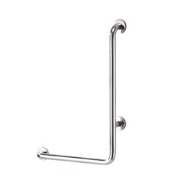 Shower Handicap Grab Bars for Bathroom Wall, L-Shaped Grab Bar, Stainless Steel Bathtub Safety Support Rail,Chromed Armrest,Elderly, Disabled Toilet Anti-Skid Safety Handle, Towel Rack (Size : Left)