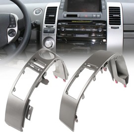 VANJING Pair Center Dash A/C Outlet Vent Trim Panel, Center Dash Air Vent Trim Panel Compatible with Toyota Prius 2004-2009 1.5L Left Right Side Replacement for 55670-47060 55680-47020