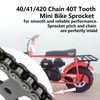Mini Bike Sprocket 40/41/420 Chain 40T Tooth 40mm Bore Replacement