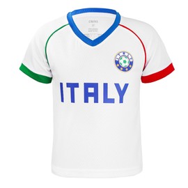Cnins Im - playera italiana de fútbol para niñas para niños, uniforme de entrenamiento de fútbol italiano, para niños (CNSK-IT, 10 años), Azul-italia, 9-10 Años
