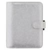 FILOFAX Saffiano Metallic Pocket Organiser Silver 2025