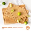 MasterChef Bamboo Cutting Boards for Kitchen, Wooden Cutting Board Set