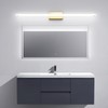 lundwa 48inch Gold LED Bathroom Vanity Light Bar 40W Modern
