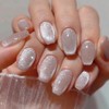 Hkanlre Press on Nails Square Gradient Fake Cute Nails Tips