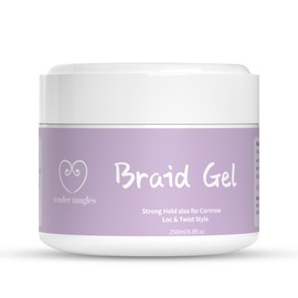 Tender Tangles Braid Gel for Cornrow, Loc and Twist Style, Strong Hold, Aleo Vero scent 8.8 Fl.oz