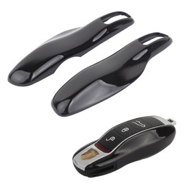 TOMALL Black Style Key Cover for Cayenne Panamera Macan 911 Key Replacement Case