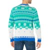 Blizzard Bay Mens Men's Ugly Christmas Light Up Sweater, Ivory,