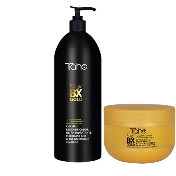 TAHE MAGIC BX GOLD THICKENING AND ULTRA-NOURISHING SHAMPOO 1000ml + THICKENING AND ULTRA-NOURISHING MASK 300ml