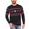 Bresdk Men's Christmas Jumper Partner Couple Christmas Jumper Men, black