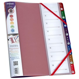 Snopake A4 FileLastic 8-part Rainbow with Duo-Register [1 piece] Multi-part folder / partition with elastic closure [15804]