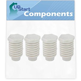 4-Pack 49621 Leveling Foot Replacement for Maytag MED8000AW0 Dryer - Compatible with 49621 Dryer Leveling Leg Foot - UpStart Components Brand