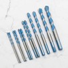 Newzoll 12Pcs Masonry Drill Bits, Multifunctional Twist Drill Bit Set