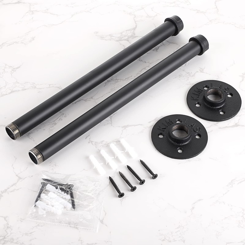 Sumnacon 2 Pack 14 Industrial Pipe Wall Mounted Clothing Rack