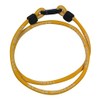 NEW! 22" Large Yellow Single Tornado Ionic Necklace With Case