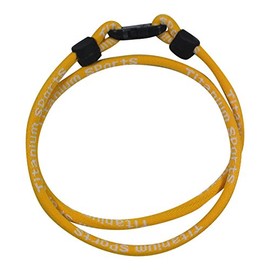 NEW! 22" Large Yellow Single Tornado Ionic Necklace With Case